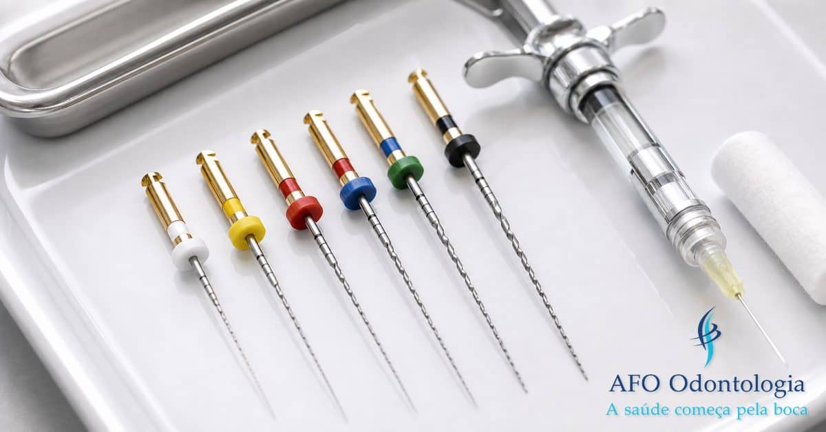 Instrumentos de endodontia para tratamento de canal — limas, brocas e equipamentos modernos, Taboão da Serra